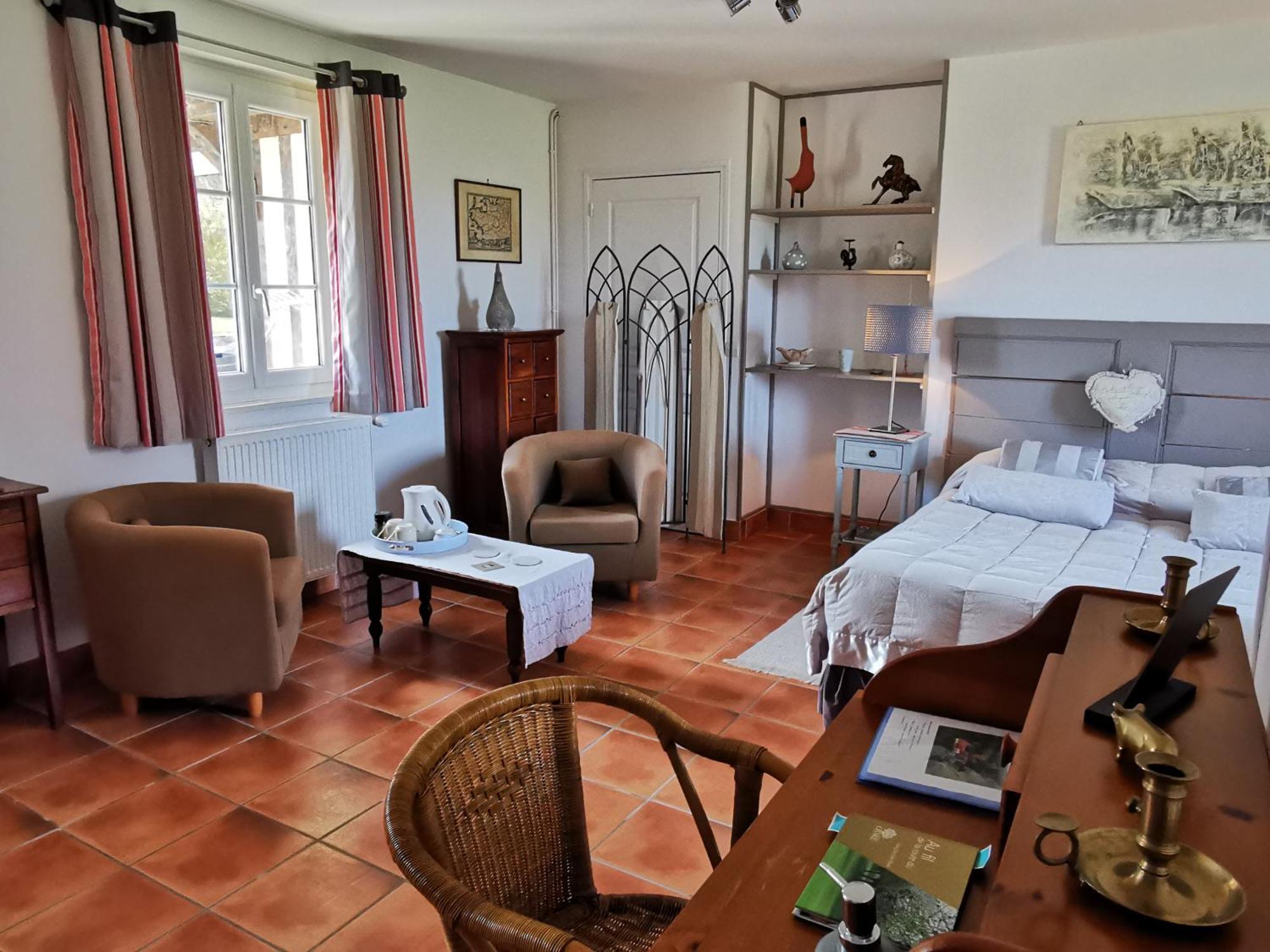 Les Marronniers Hotel Cambremer Room photo